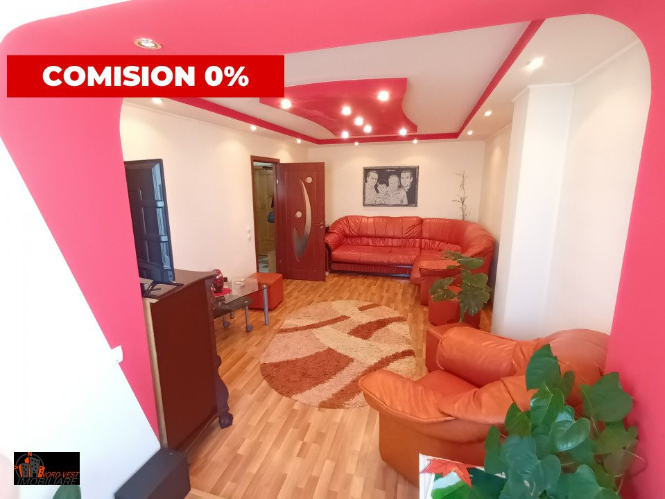 Apartament cu 3 camere, mobilat, utilat, 2 balcoane generoase- Comision 0% 