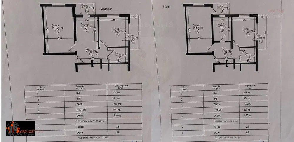 Apartament 2 camere decomandate  - 57,9mp + garaj - zona Value Centre, Zalău