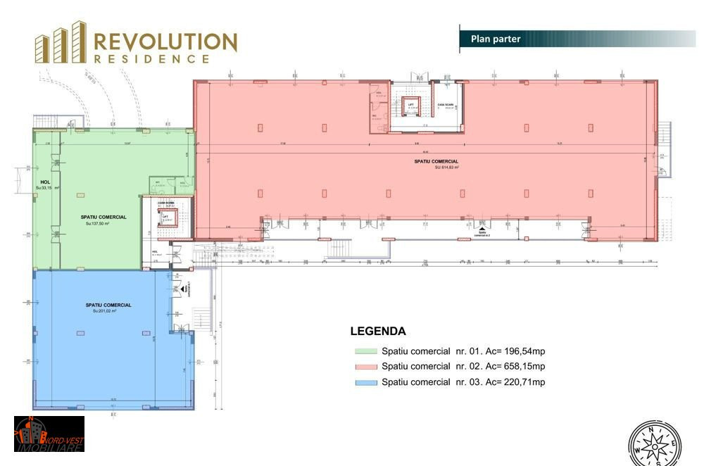 Apartament 3 camere Daliei (Ap 20, etaj 3,  scara A)