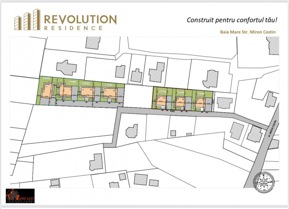 Ansamblu de case P si P+1, Revolution Residence, str Miron Costin