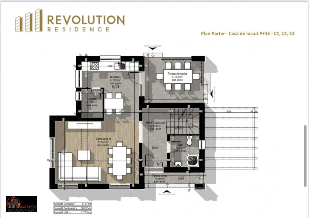 Ansamblu de case P si P+1, Revolution Residence, str Miron Costin