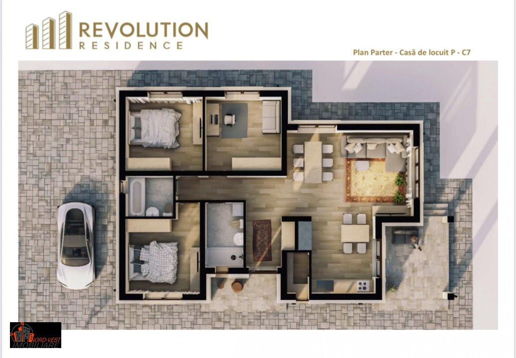 Ansamblu de case P si P+1, Revolution Residence, str Miron Costin