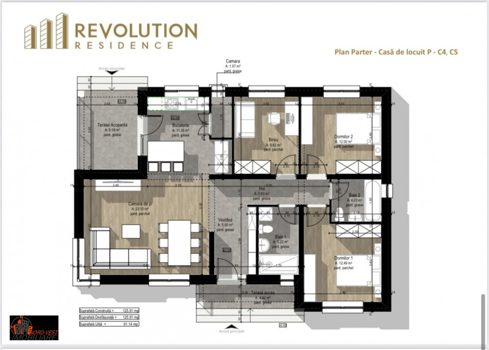 Ansamblu de case P si P+1, Revolution Residence, str Miron Costin