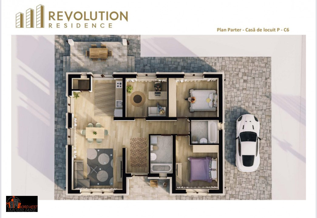 Ansamblu de case P si P+1, Revolution Residence, str Miron Costin