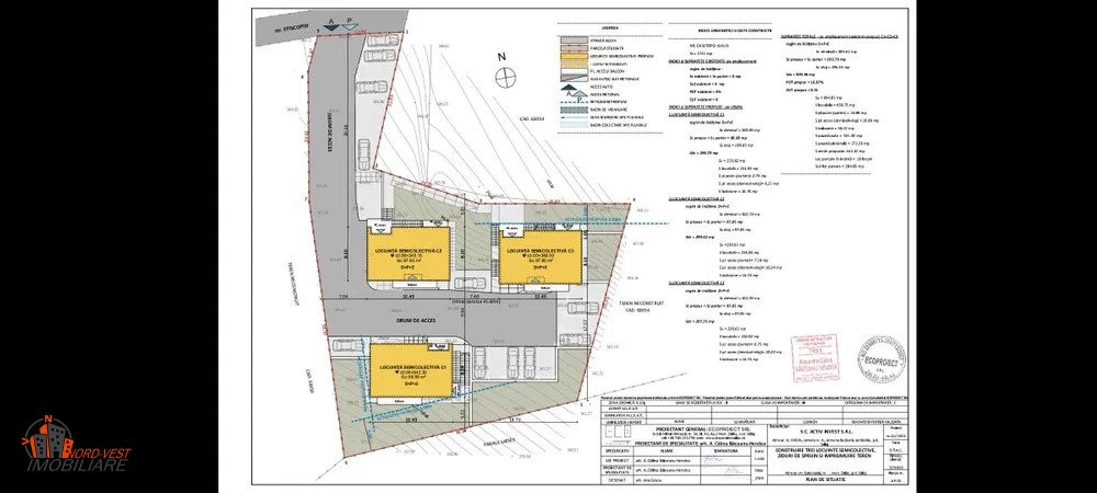 Apartamente 3 cam. in VILA de 3 ap/80K-90K+ teren + parcare - Str. Tipografiilor