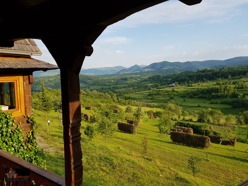 🌲🌄Căsuță Tradițională din Lemn + 1 Hectar Teren în Inima Maramureșului 