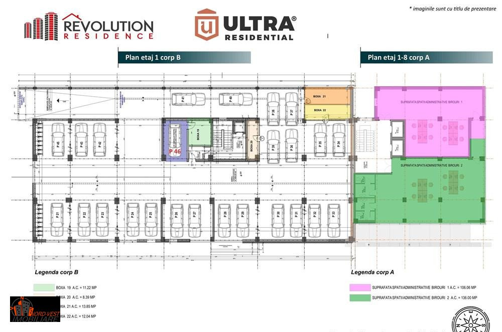 Spatiu comercial 1 Cosbuc 42, CORP B- parter