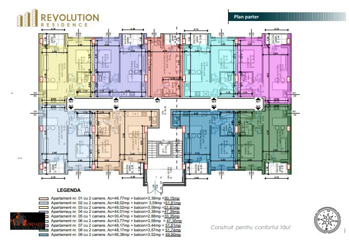 Apartament 2 camere -Paltinisului 28 E, Imobil 3, parter, apartament 2